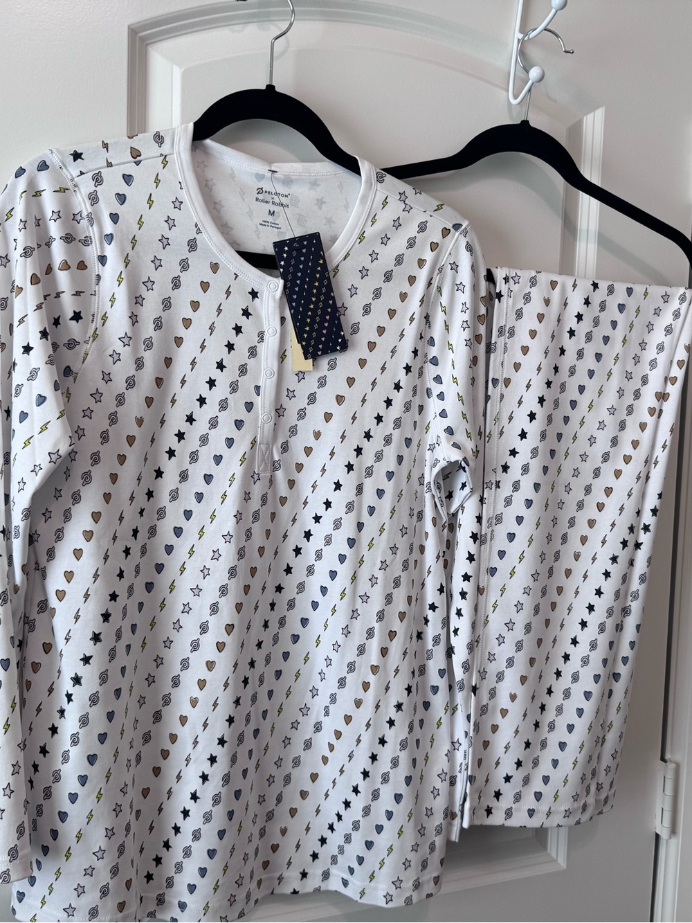 Roller Rabbit x Peloton Pajama Set. Size Medium. NWT!